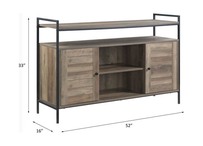 Baina - Rustic TV Stand - Oak