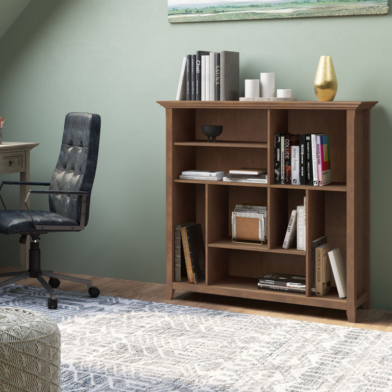 Amherst - Multi Cube Bookcase And Storage Unit - Rustic Natural Aged Brown