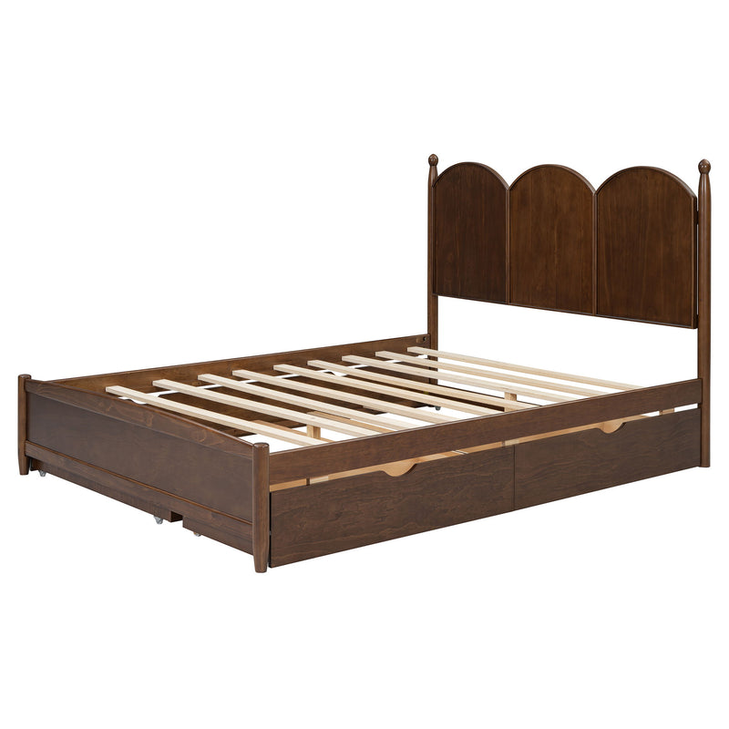 Platform Bed With With 2 Big Drawers And Trundle