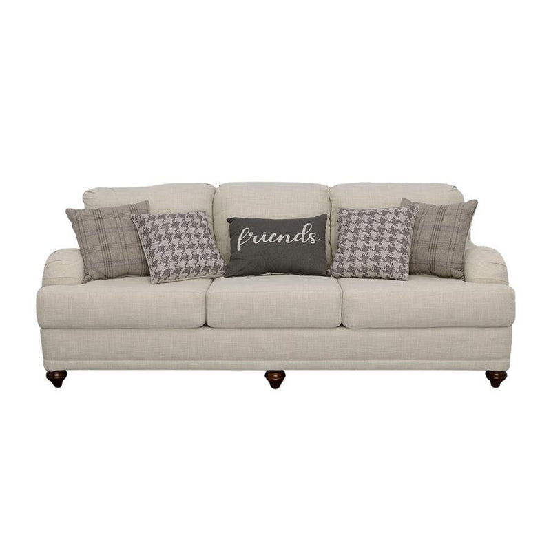 Glenn - Upholstered English Arm Sofa - Light Gray - Atlantic Fine Furniture Inc