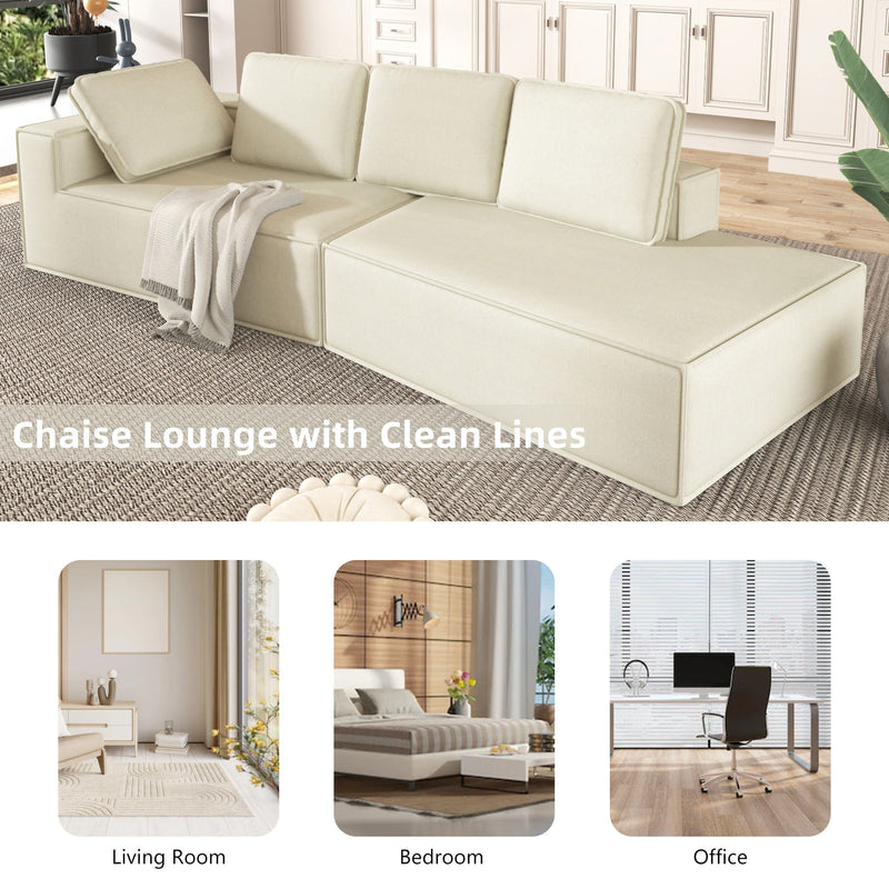 Stylish Chaise Lounge Modern Indoor Lounge Sofa Sleeper Sofa With Clean Lines For Living Room