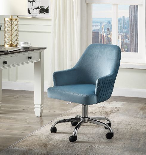 Vorope - Office Chair - Blue Velvet