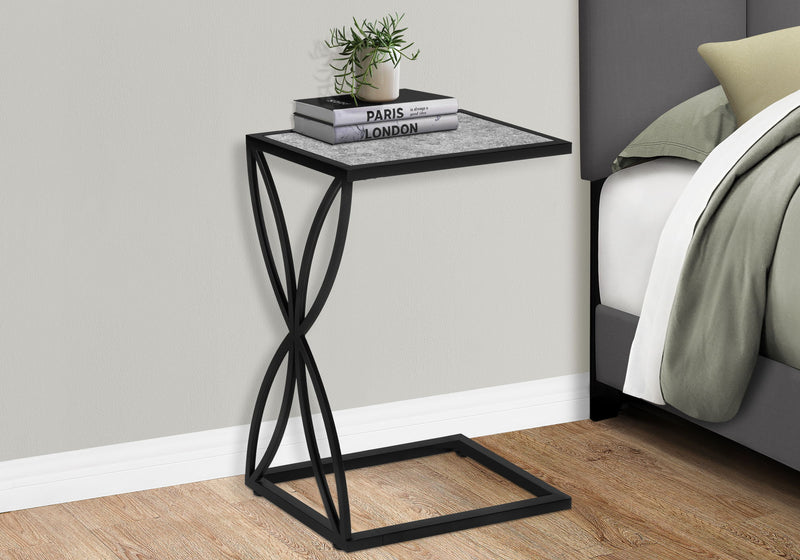 Accent Table C - Shaped, Modern - Gray