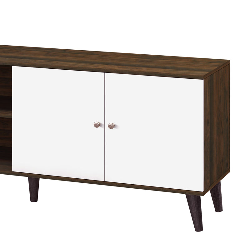 Amidon - TV Stand, With 2 Storage Shelves And 1 Cabinet