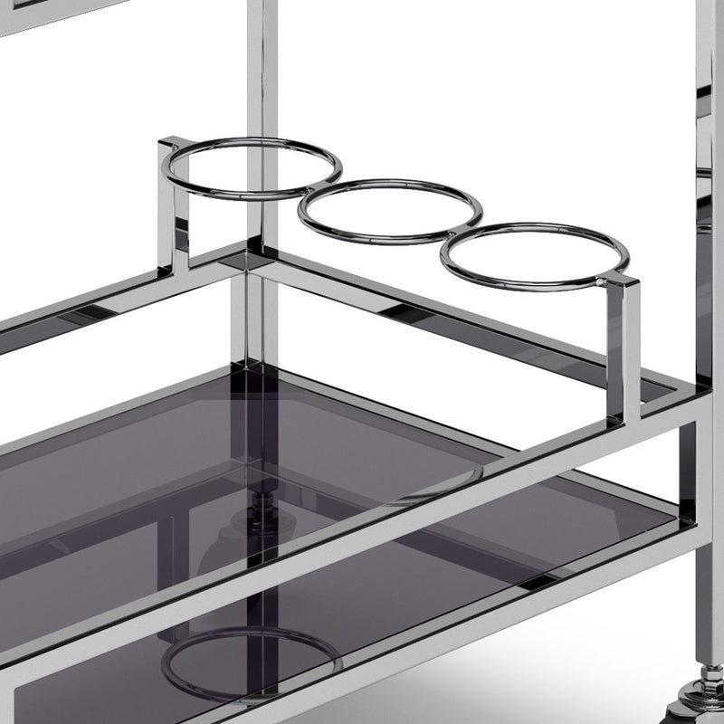 Watts - Bar Cart - Chrome