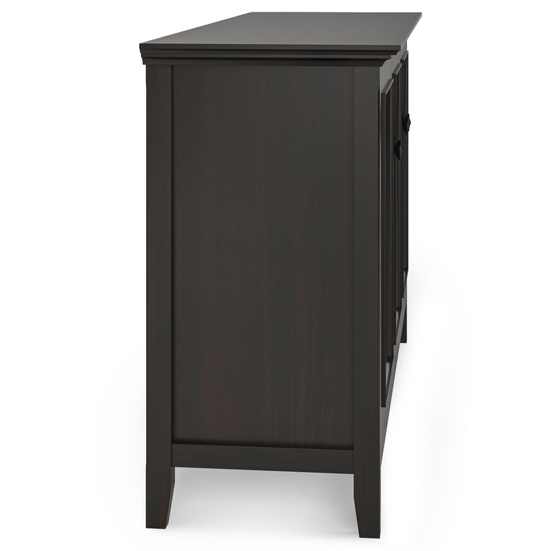 Amherst - Wide 3 Door Storage Cabinet - Hickory Brown