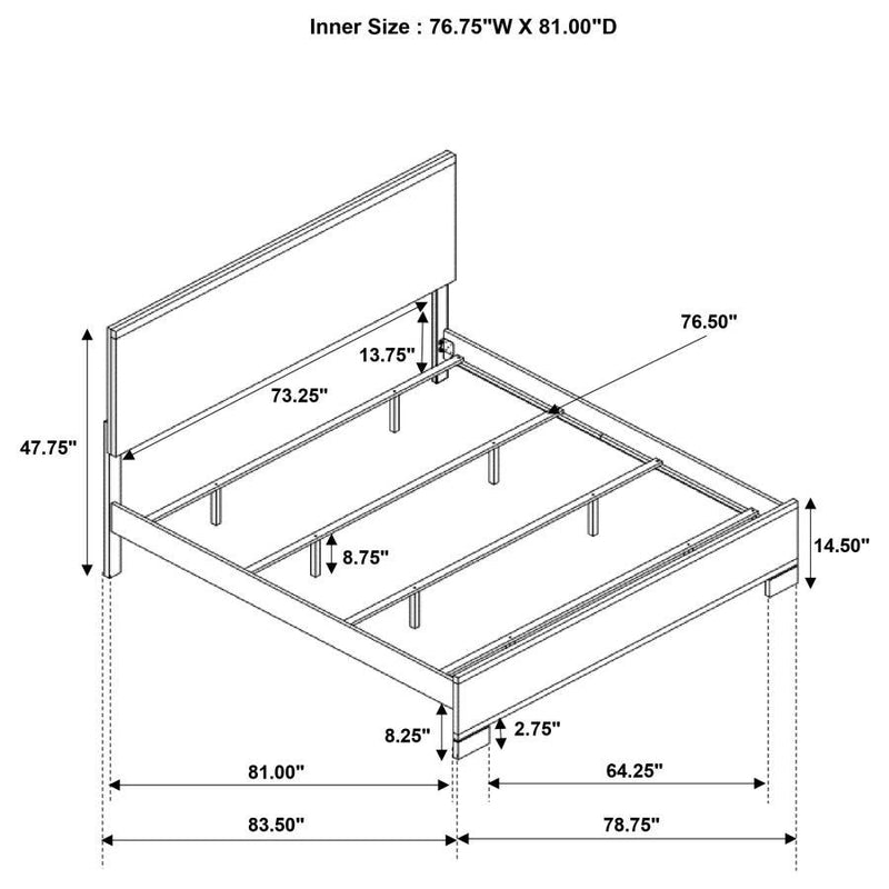 Edmonton - Wood Panel Bed