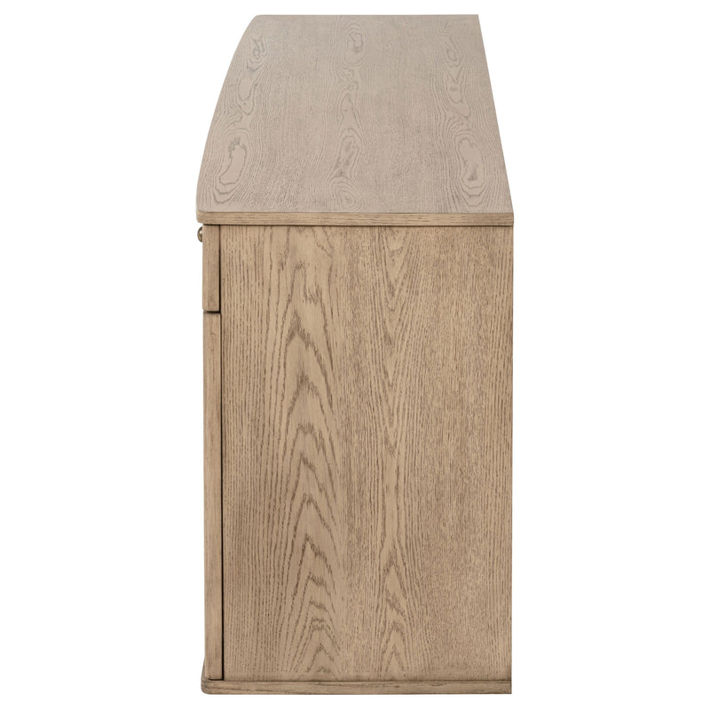 Kailani - 4-Door Cane Sideboard Buffet Cabinet - Beige Oak