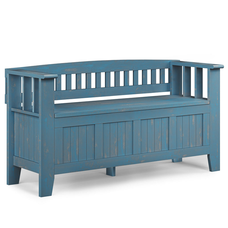 Acadian - Entryway Storage Bench, Handcrafted