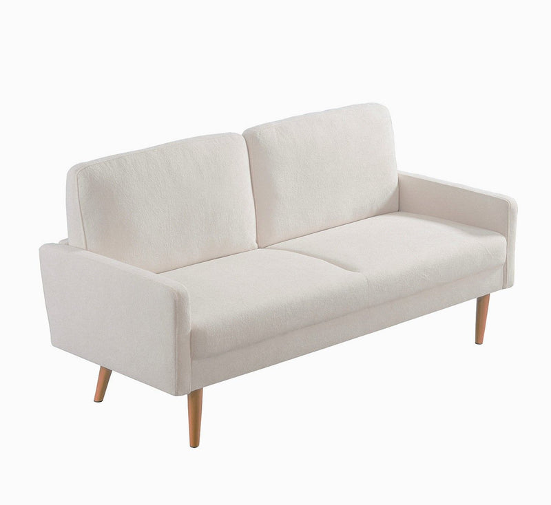 Loveseat Sofa, European Style With Sleek Design, Modern & Vintage Flair, Upholstered 2 Seater Couch