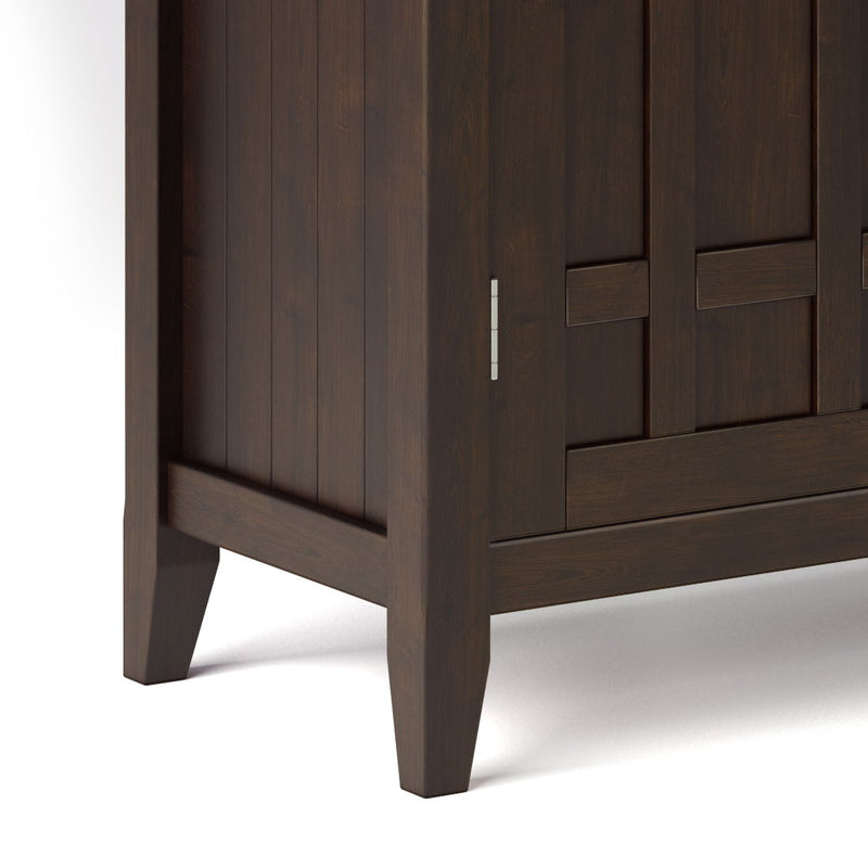 Bedford - Sideboard Buffet And Wine Rack - Dark Chestnut Brown