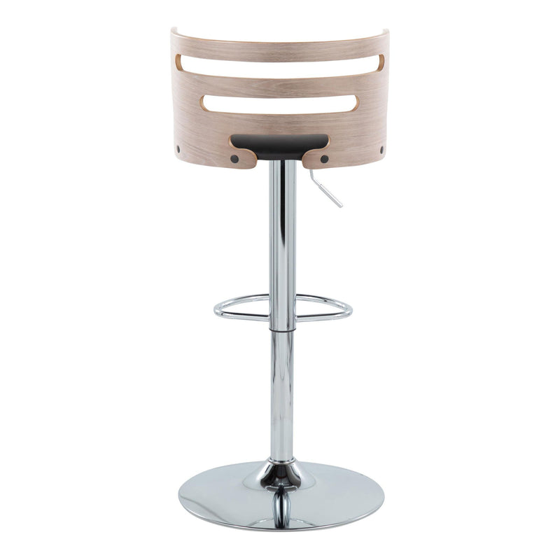 Cosi - Sophisticated Design Adjustable Barstool With Swivel (Set of 2)