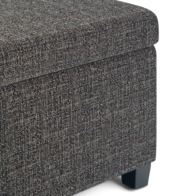 Avalon - Storage Ottoman Bench - Dark Gray