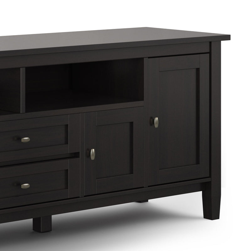 Warm Shaker - TV Media Stand - Hickory Brown