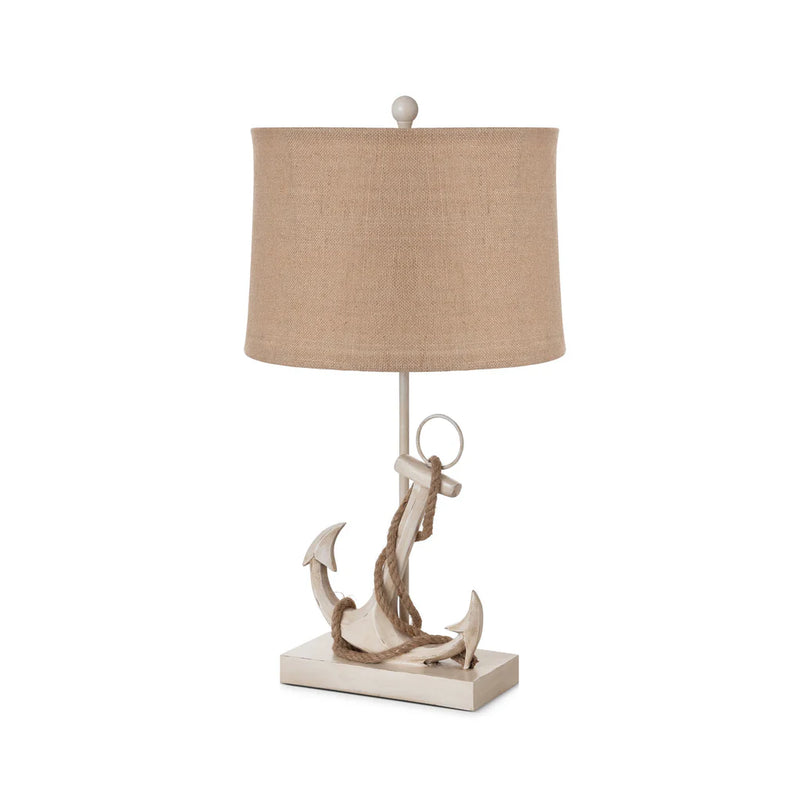 Anchor Table Lamp - Distressed White