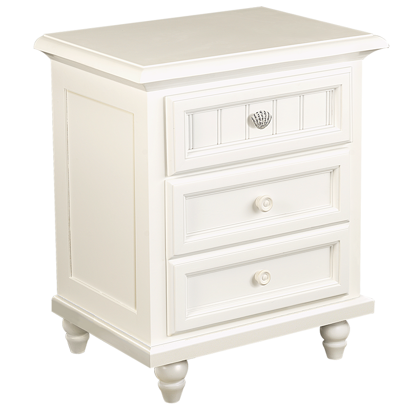 Sea Haven 2 Drawer Nightstand - White