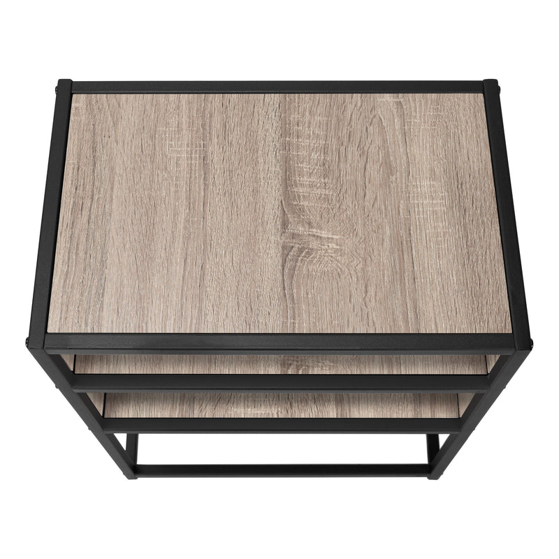 Accent Table, Side Modern - Taupe