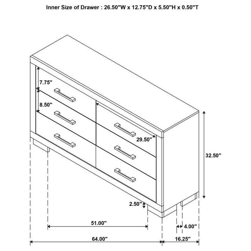 Jessica - Bedroom Set With LED