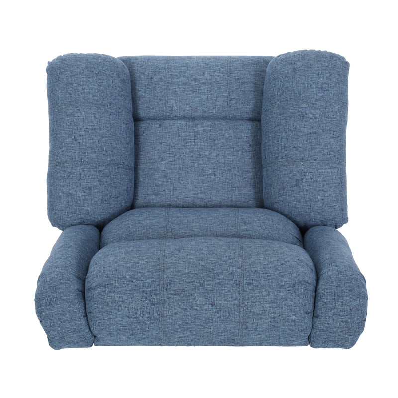 Wide Manual Glider Standard Recliner - Navy Blue