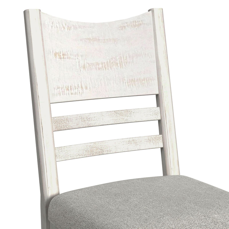 Rogen Rustic - Counter Side Chair (Set of 2) - Rustic White / Gray