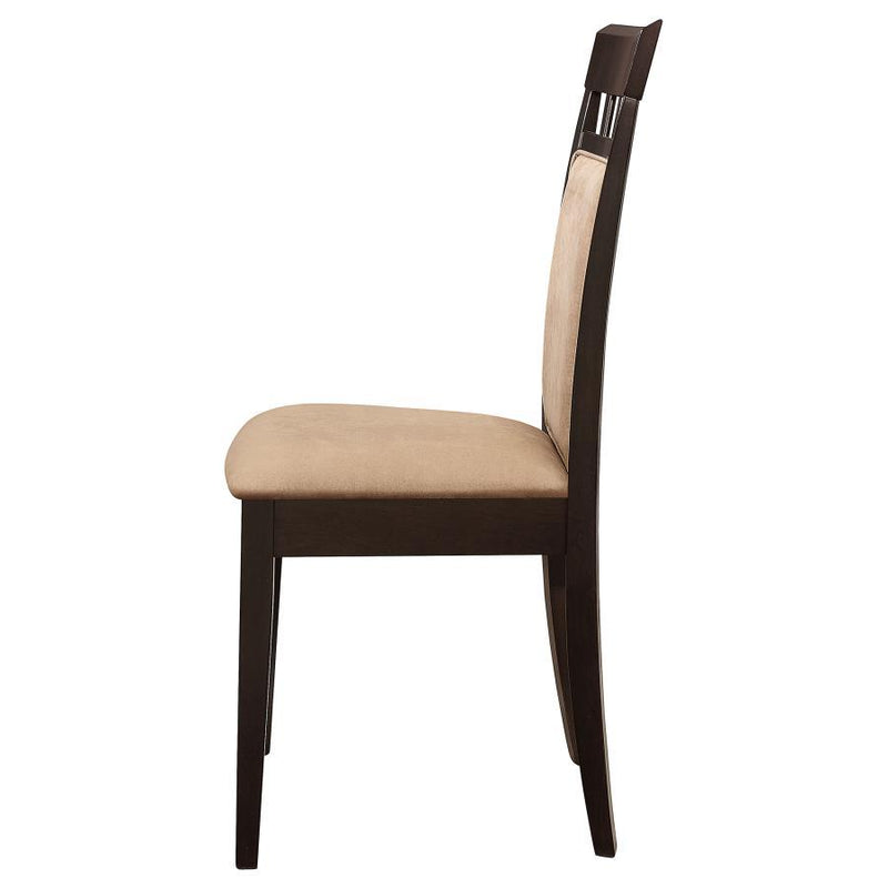 Gabriel - Closed BackSide Chairs (Set of 2) - Cappuccino - Atlantic Fine Furniture Inc