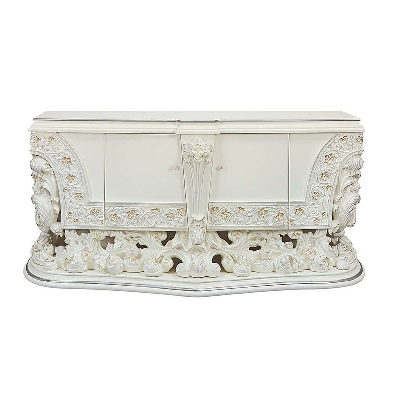 Adara - Server - Antique White Finish