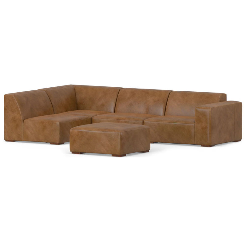 Rex - Handcrafted Sectional Sofa And Ottoman