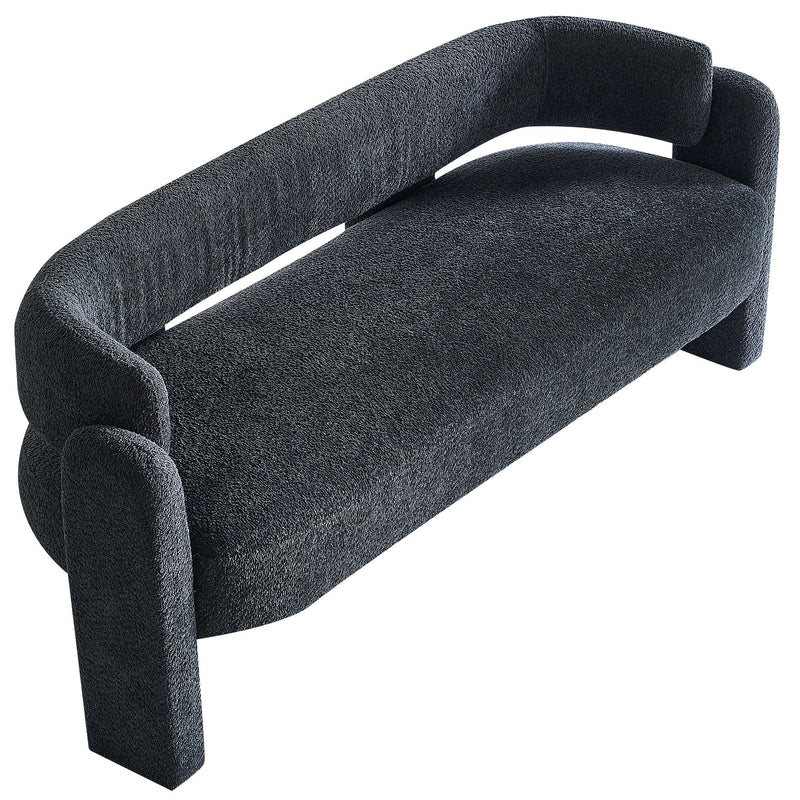 Boucle Upholstery Modern Sofa For Living Room