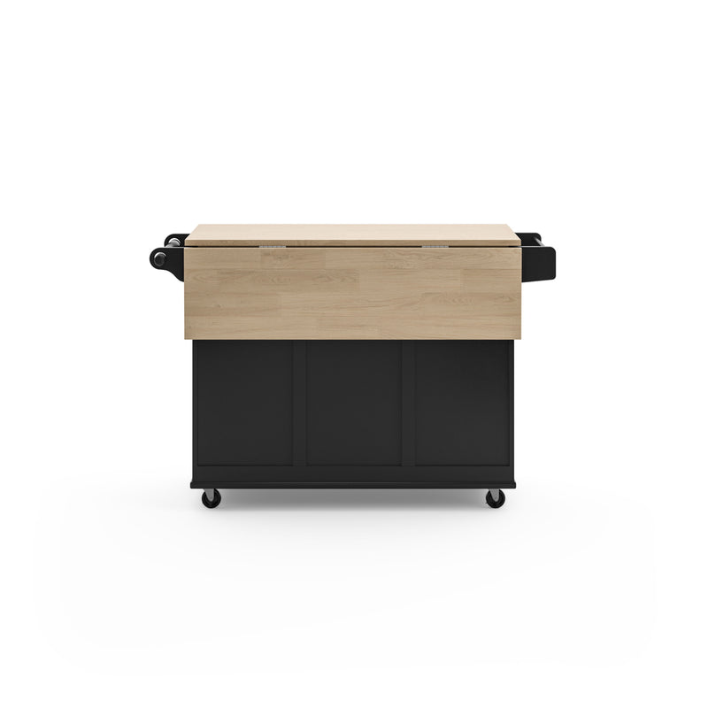 Blanche - Kitchen Cart - Rubber Wood Top