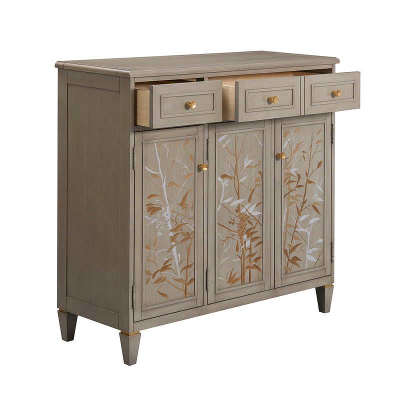 Dauphin - Handpainted Entryway Storage Cabinet - Gray Cashmere