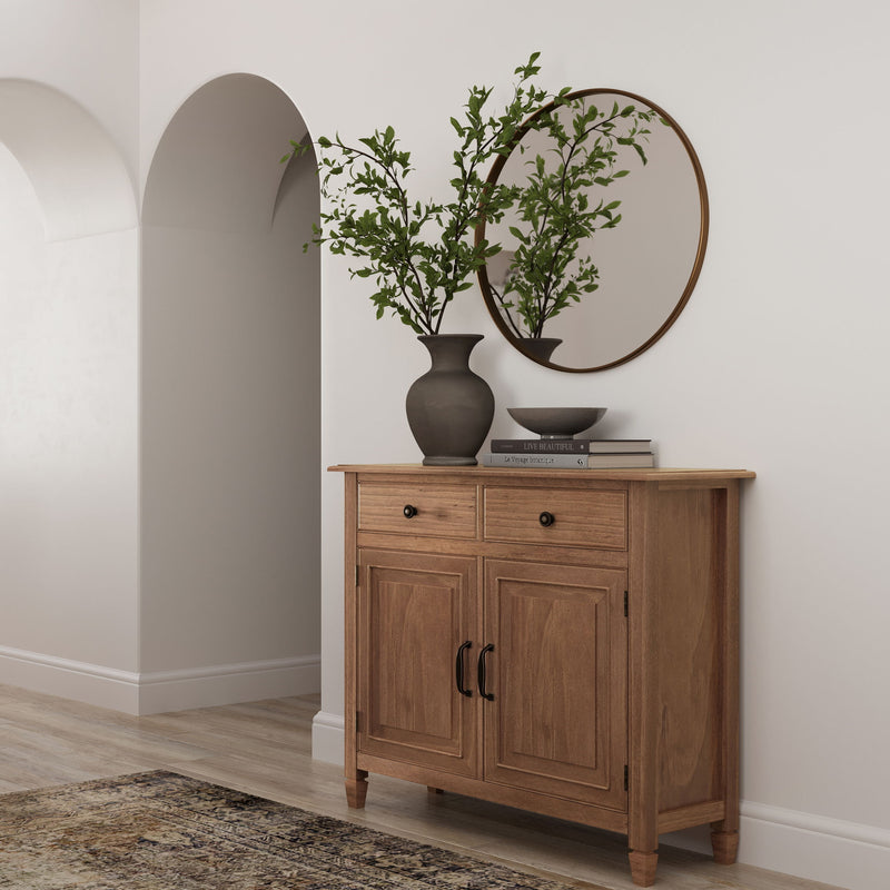 Connaught - Entryway Storage Cabinet - Medium Saddle Brown