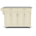 Create-A-Cart - 4 Doors Kitchen Cart - Gray Granite Top