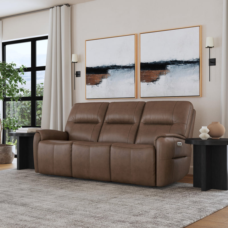 Wilson - Power Reclining Sofa With Power Headrests - Dark Brown