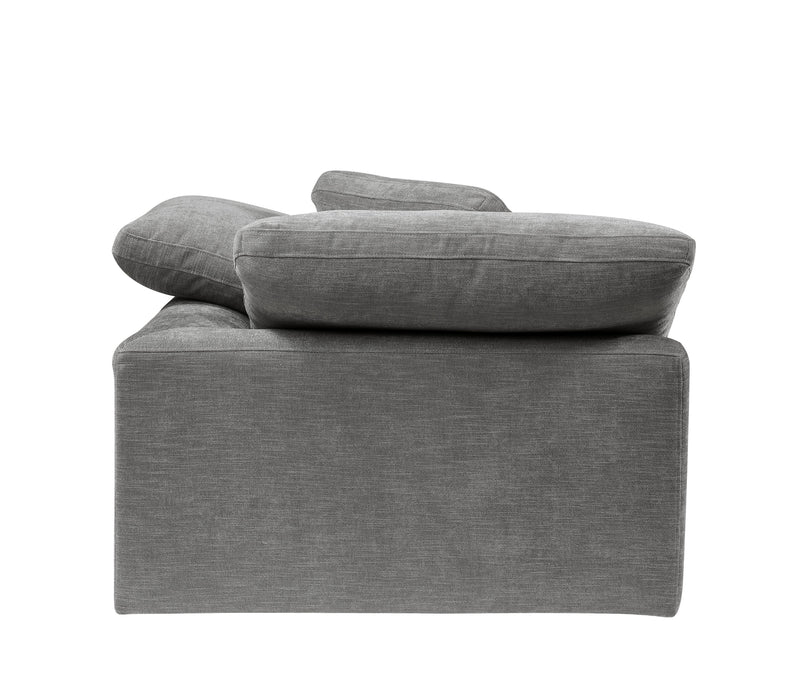 Naveen - Linen Modular Sectional Sofa With Ottoman - Gray