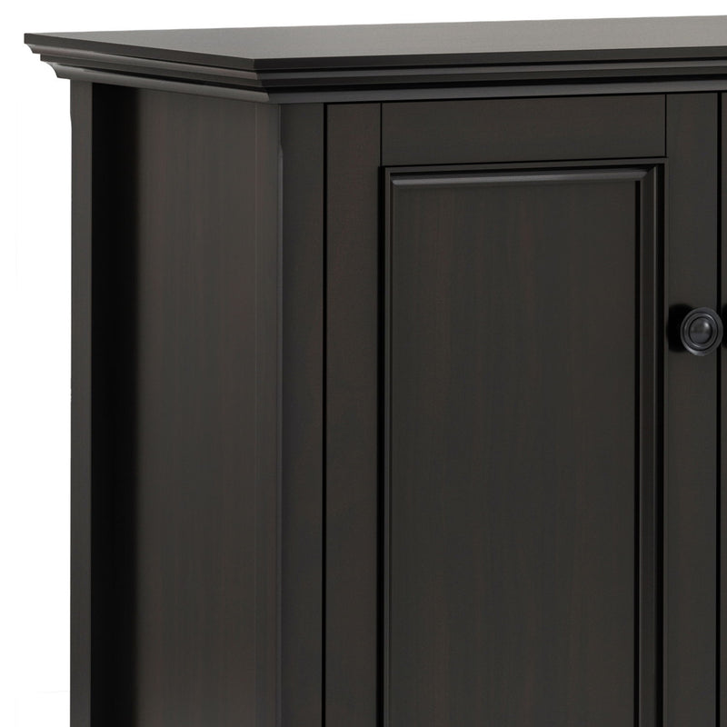 Amherst - Wide 4 Door Storage Cabinet - Hickory Brown