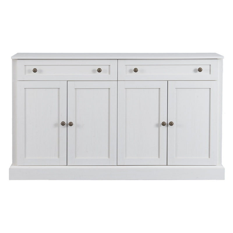 Kitchen Sideboard Storage Buffet Cabinet With 2 Drawers & 4 Doors Adjustable Shelves For Dining Room, Living Room