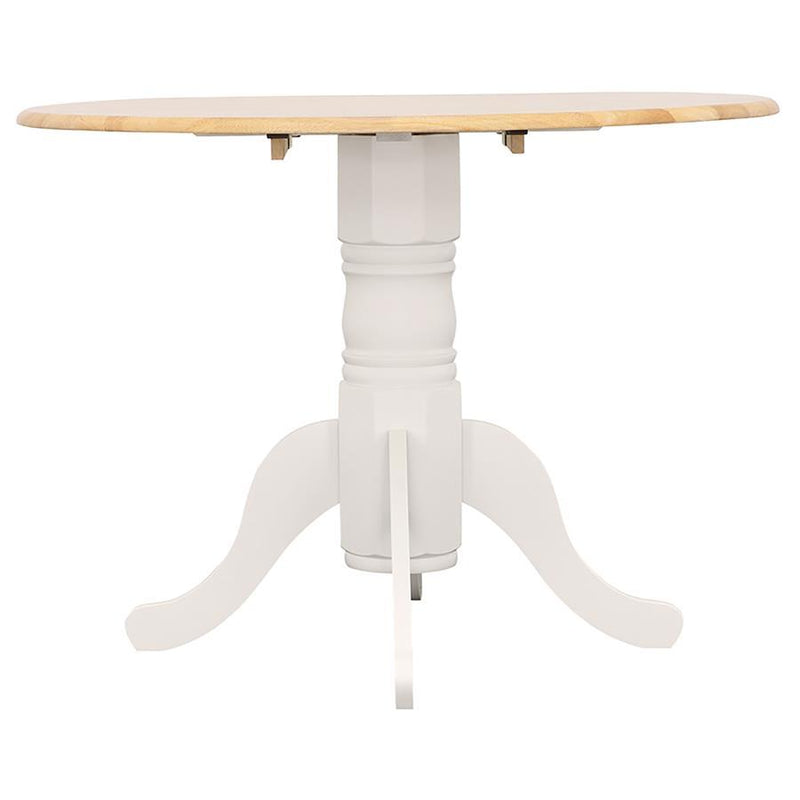 Allison - Round Drop Leaf Extension Dining Table - White