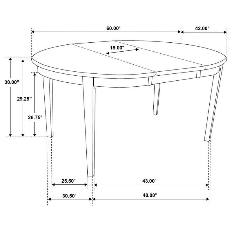 Gabriel - Extension Leaf Dining Table Set