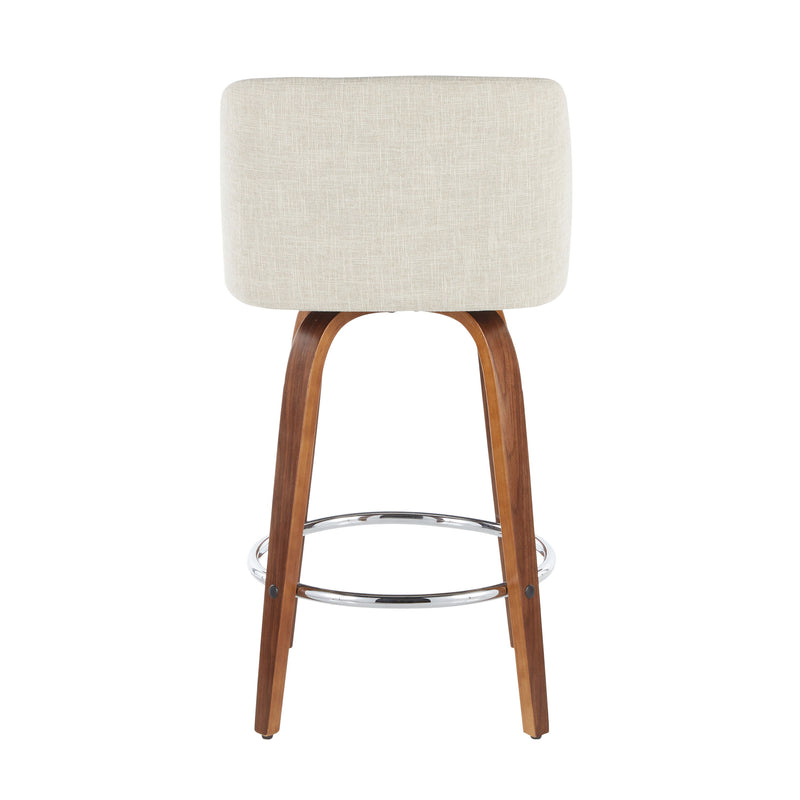 Toriano - Mid-Century Modern Counter Stool (Set of 2)