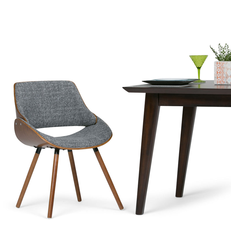 Malden - Bentwood Upholstered Dining Chair With Wood Back