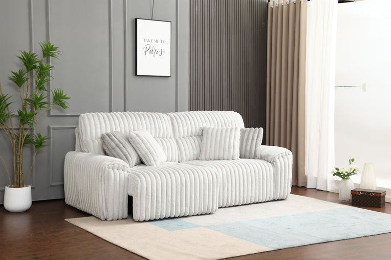 Jaya - Power Motion Sofa With Sleeper & USB Port - Mondo Gray