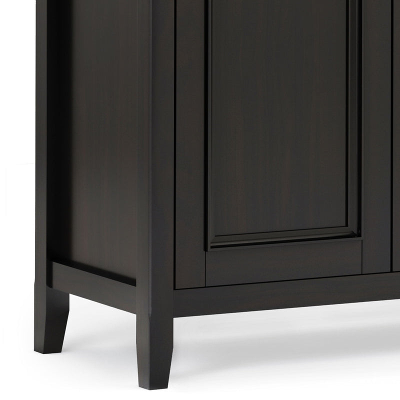 Amherst - Wide 4 Door Storage Cabinet - Hickory Brown