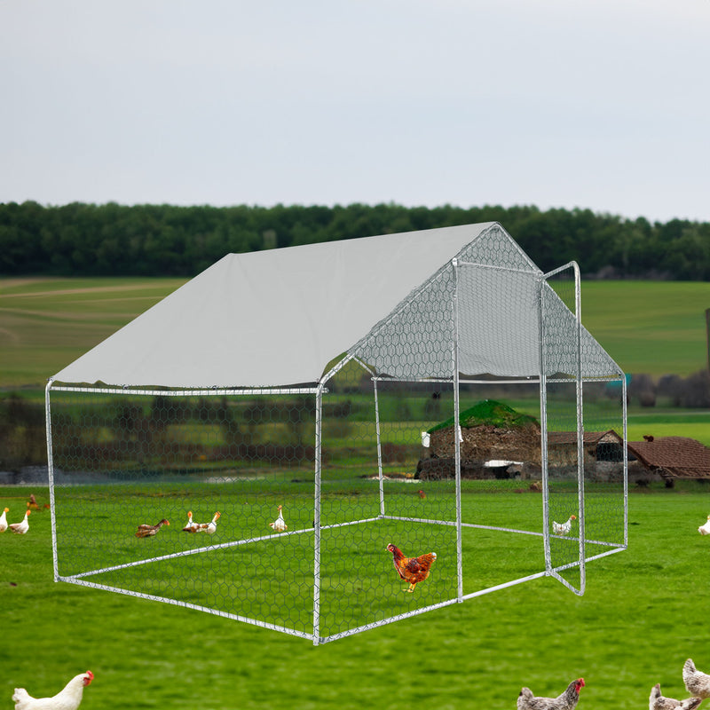 Outdoor Chicken Coop Metal Big Space