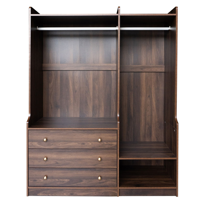 Open Wardrobe Storage For Bedroom