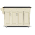 Create-A-Cart - 4 Doors Kitchen Cart - Steel Top