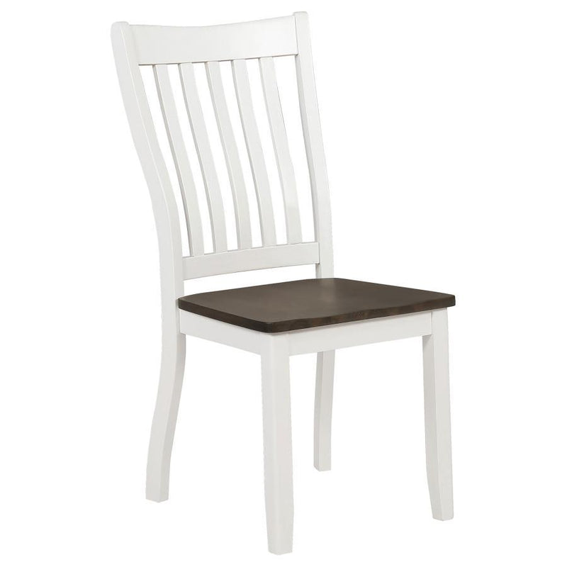 Kingman - Wood Dining Side Chair (Set of 2) - Distressed White - Atlantic Fine Furniture Inc