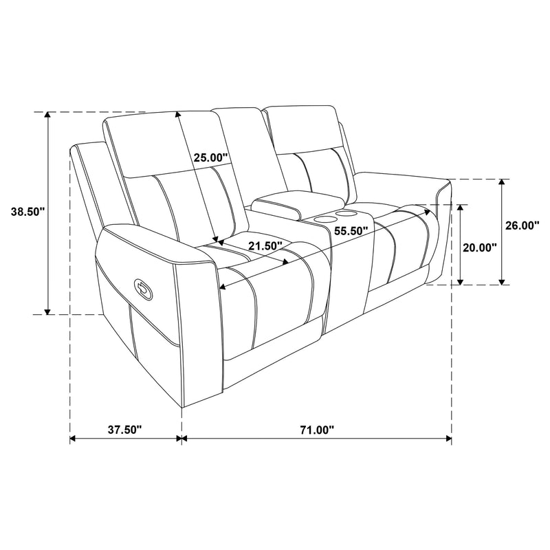 Brentwood - Upholstered Motion Reclining Loveseat