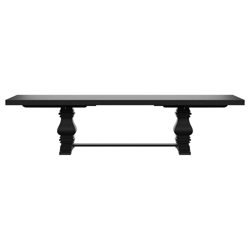 Florence - Extension Dining Table - Distressed Black