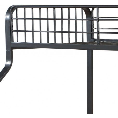 ACME Caius Bunk Bed (Twin XL/Queen) in Gunmetal 37605