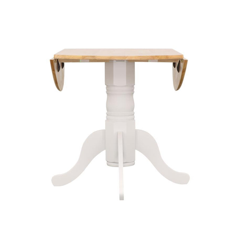 Allison - Round Drop Leaf Extension Dining Table - White